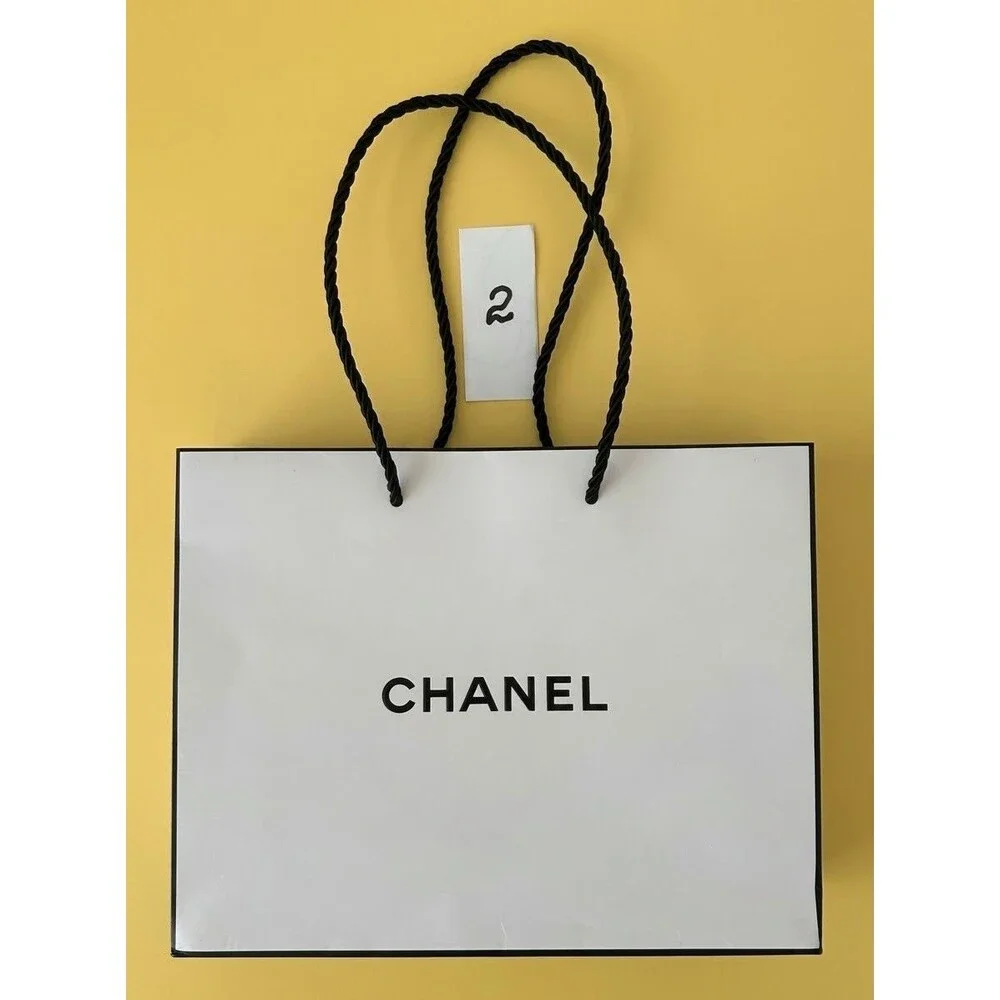 Authentic Chanel Packaging Set – 3 Paper Shopping Bags & 1 Pillow Box
